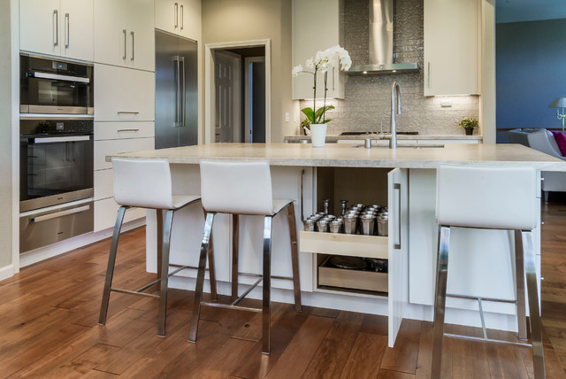 Napa Kitchen Island Update Contemporain Cuisine San Francisco Par Swanson Kitchens Inc 