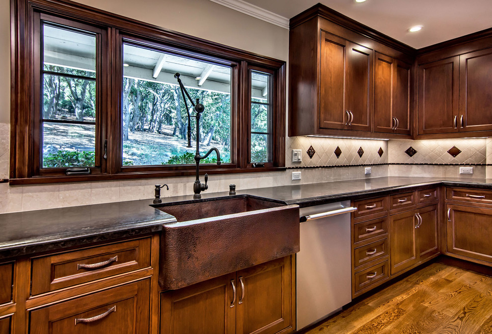 Native Trails Copper Farmhouse Sink Traditional Kitchen San