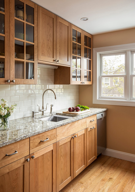 Natural Cherry Galley - Traditional - Kitchen - Boston - by WatchCity