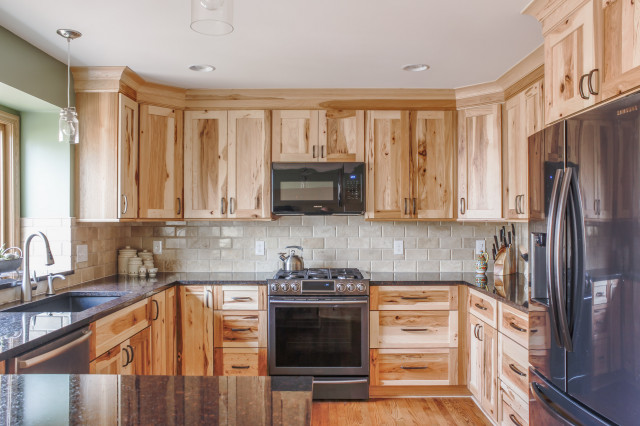 Natural Hickory Kitchen Rustic