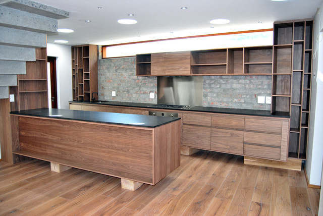 Natural Walnut Kitchen Contemporáneo Cocina De Spotlight Kitchens Interiors Houzz Natural Walnut Kitchen Contemporáneo, Natural Walnut Kitchen Cabinets