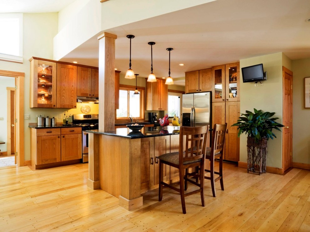 Natural Wood Kitchen Renovation Contemporary Kitchen Burlington