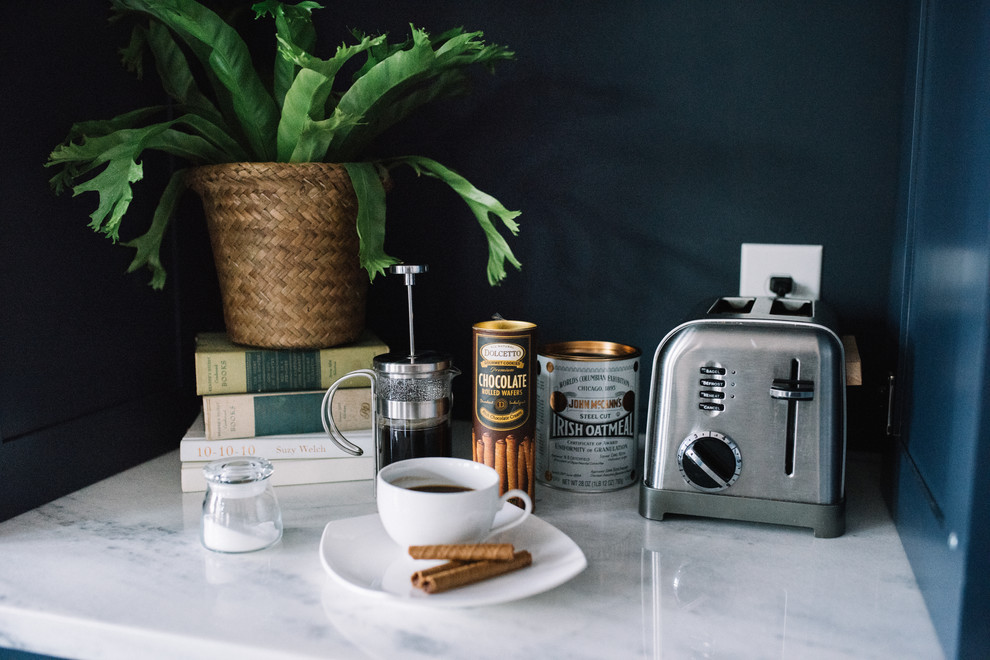 Navy Blue Kitchen Design, Alexandra Lauren Interior Design, Jackson