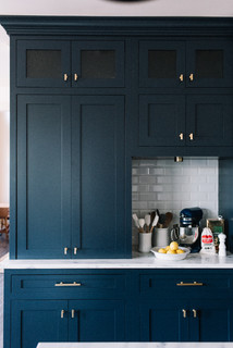 75 Modern Kitchen With Blue Cabinets Ideas You'Ll Love - May, 2023 | Houzz