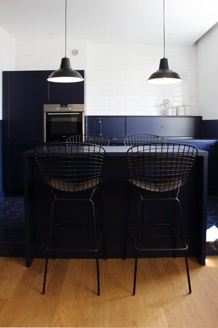 Navy Blue - Industrial - Kitchen - London - by Ola Jachymiak Studio ...