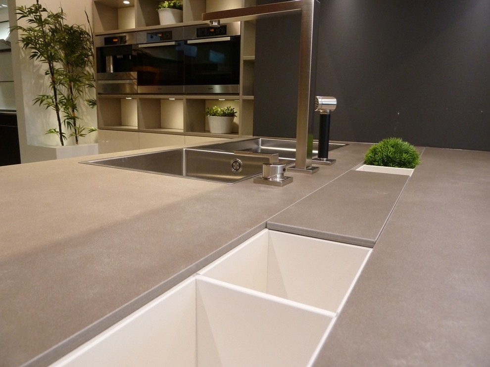 Neolith Cement Contemporary Kitchen Boston By Marble And Granite Inc Houzz
