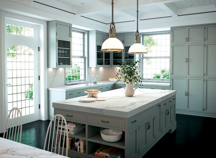 Photo of a traditional grey and cream kitchen in Toronto.