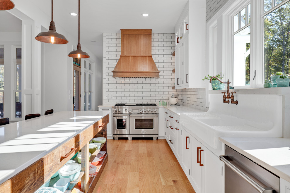 New & Reclaimed Elegance Farmhouse Kitchen Other by Standard