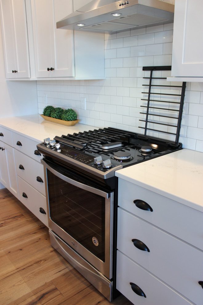 New Construction Home in Bettendorf, Iowa With White and Black Painted