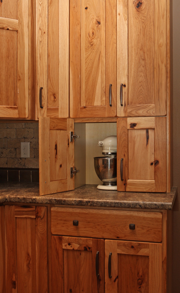Mountain style kitchen photo in Cedar Rapids