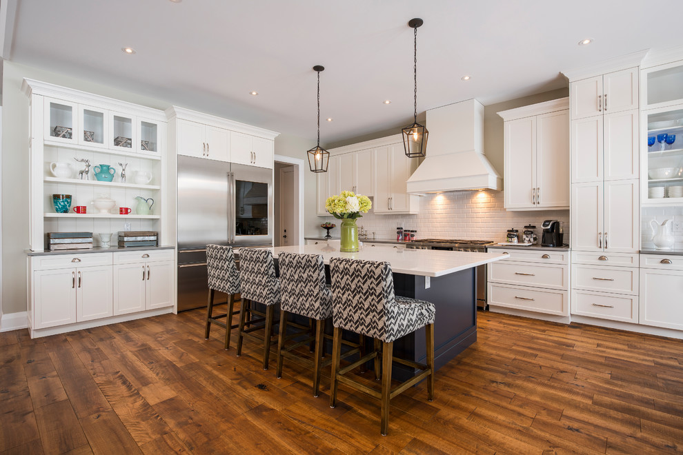 New Tech Custom Home Transitional Kitchen Toronto By Alair Homes Aurora Newmarket New Tech Custom Home Transitional, Aurora White Kitchen Cabinets