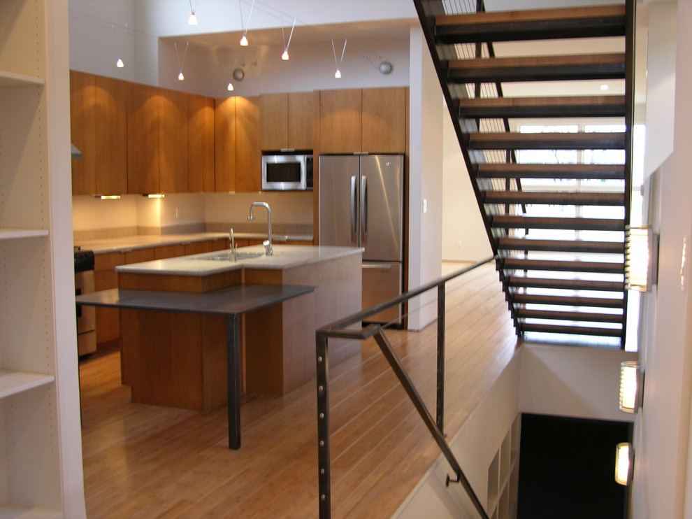 Example of an urban kitchen design in Indianapolis
