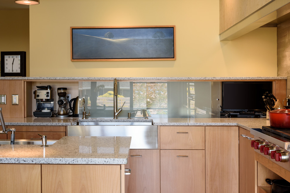 No Wall Contemporary Contemporary Kitchen Seattle by