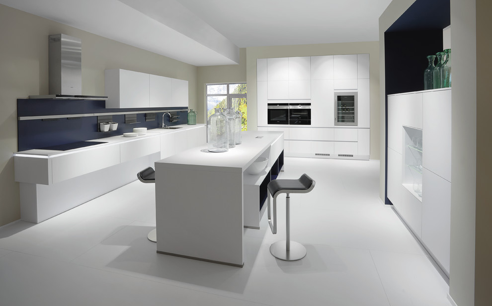 Photo of a large contemporary u-shaped kitchen in Other.