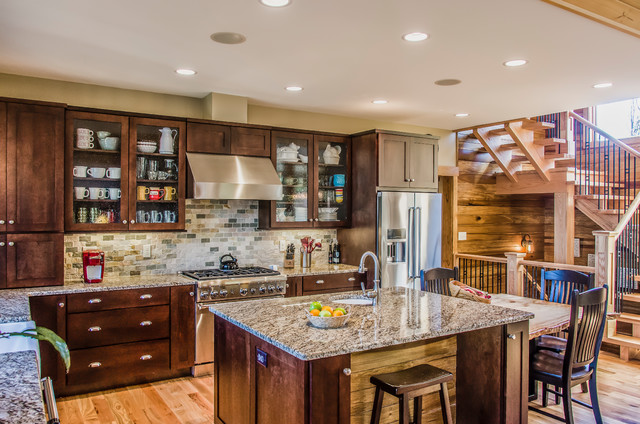 North Asheville Custom Home - Rustic - Kitchen - Other - by HomeSource