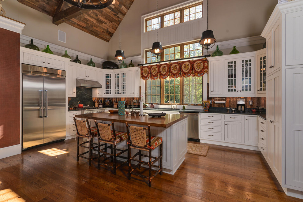 North Carolina Mountain Home - Rustic - Kitchen - Boston - by Sangiolo ...