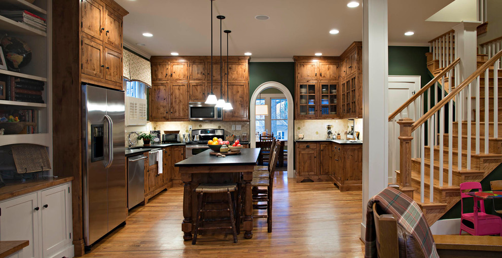 Inspiration for a traditional kitchen in Other.