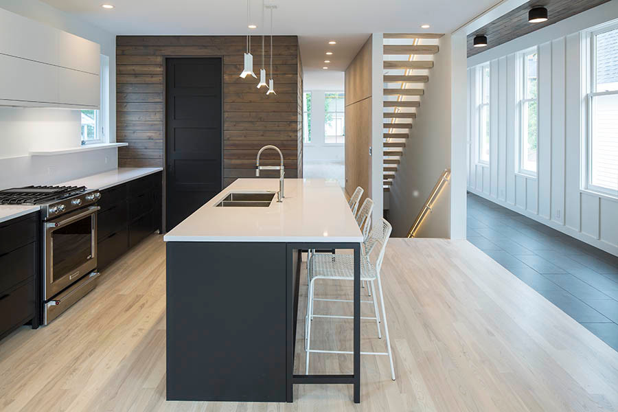 Inspiration for a modern kitchen in Seattle.