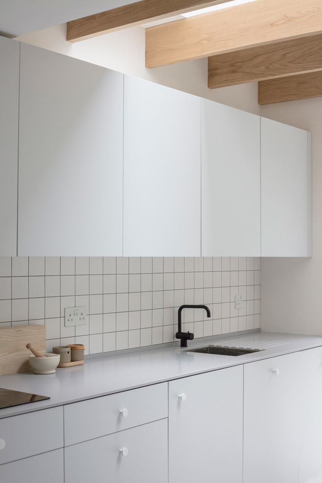 This is an example of a scandi kitchen in London.