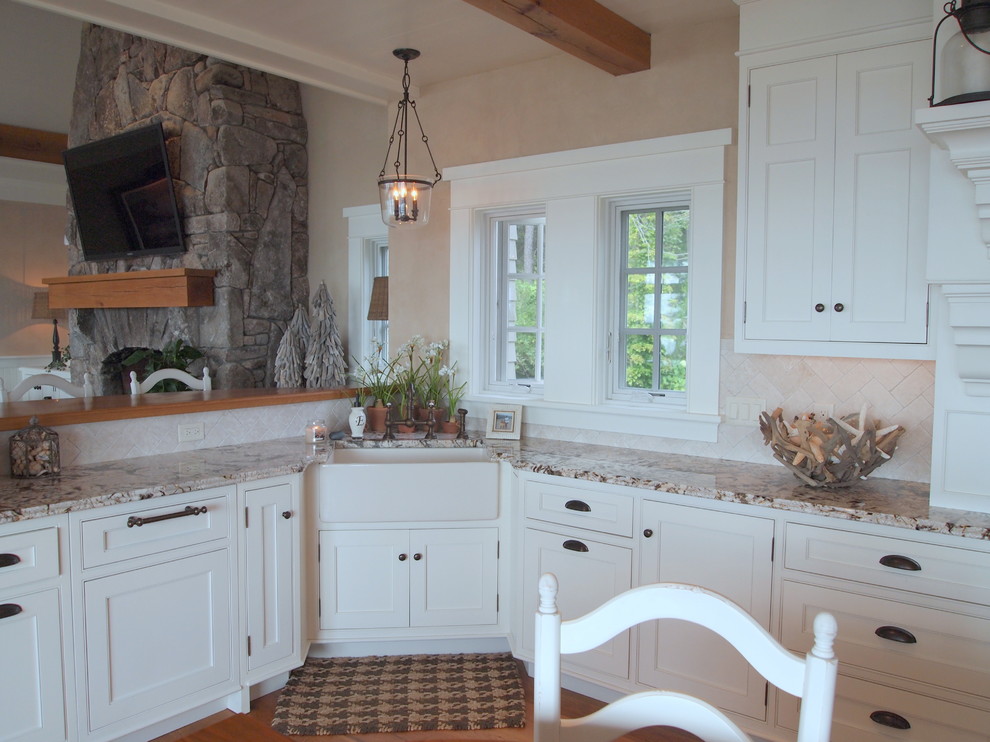 This is an example of a classic kitchen in Portland Maine.