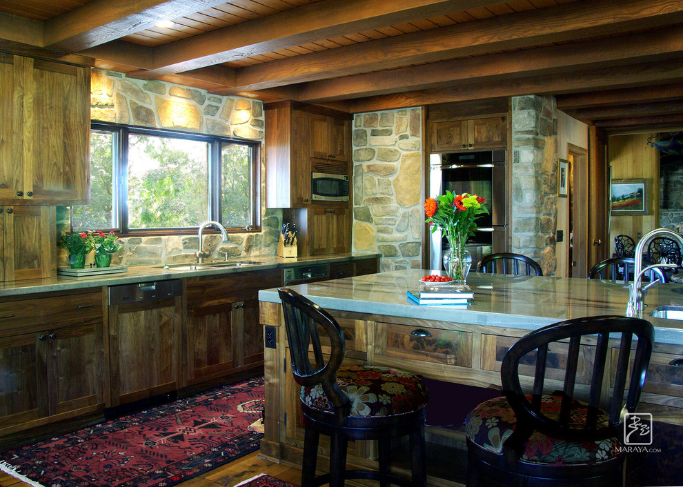 Ojai Rustic Ranch Kitchen Rustic Kitchen Los Angeles by Maraya