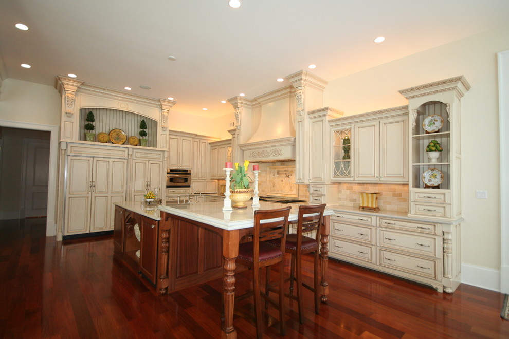 Old World Elegance with Hidden pantry Traditional Kitchen