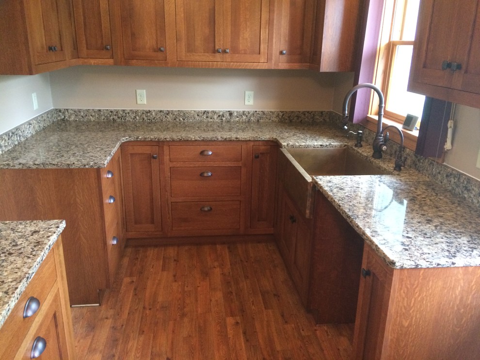 Omega Plainfield Inset door, Quartersawn Oak wood, Nutmeg