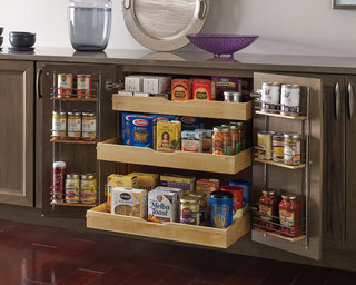 Pullout Pantry Cabinet - Omega Cabinetry Specialty Cabinets