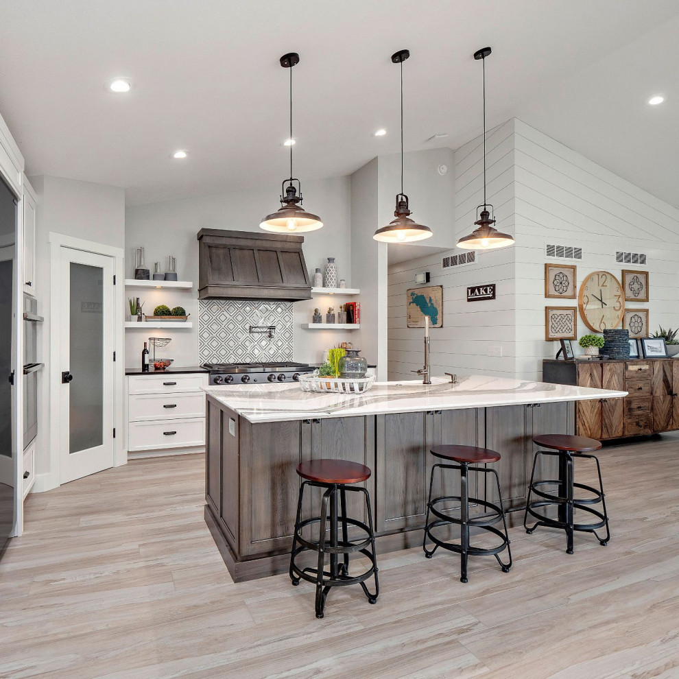 Open Concept Farmhouse Kitchen - Farmhouse - Kitchen - Minneapolis - by