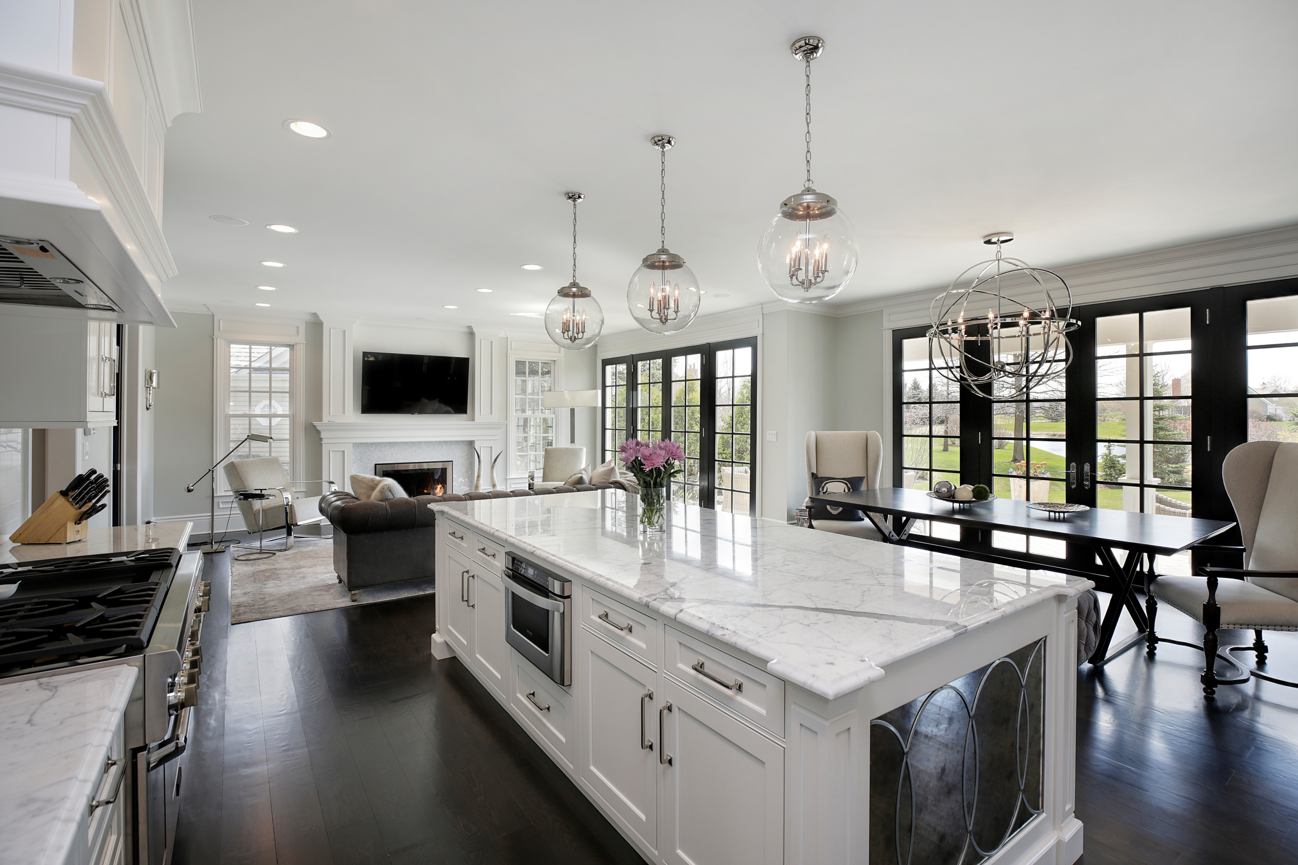 Large Open Kitchen Floor Plans Flooring Tips