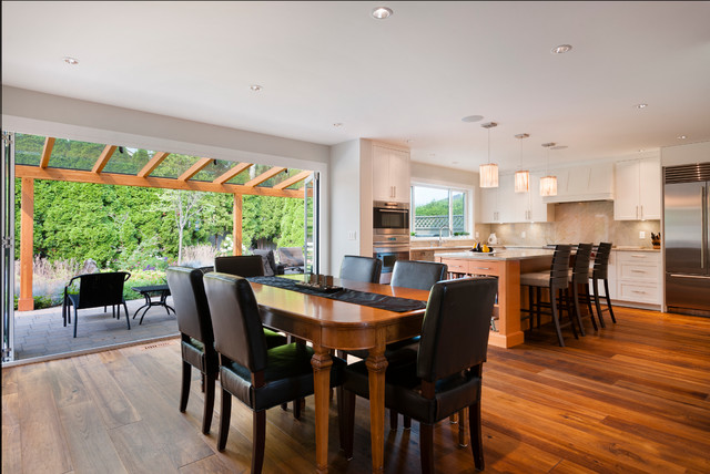 Open Concept Indoor Outdoor Living - Transitional - Kitchen - Vancouver ...