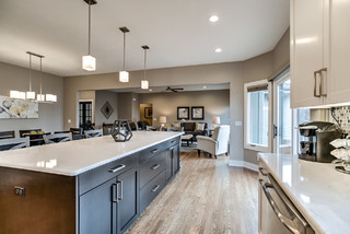 OPEN KITCHEN DINING ROOM WITH A VIEW