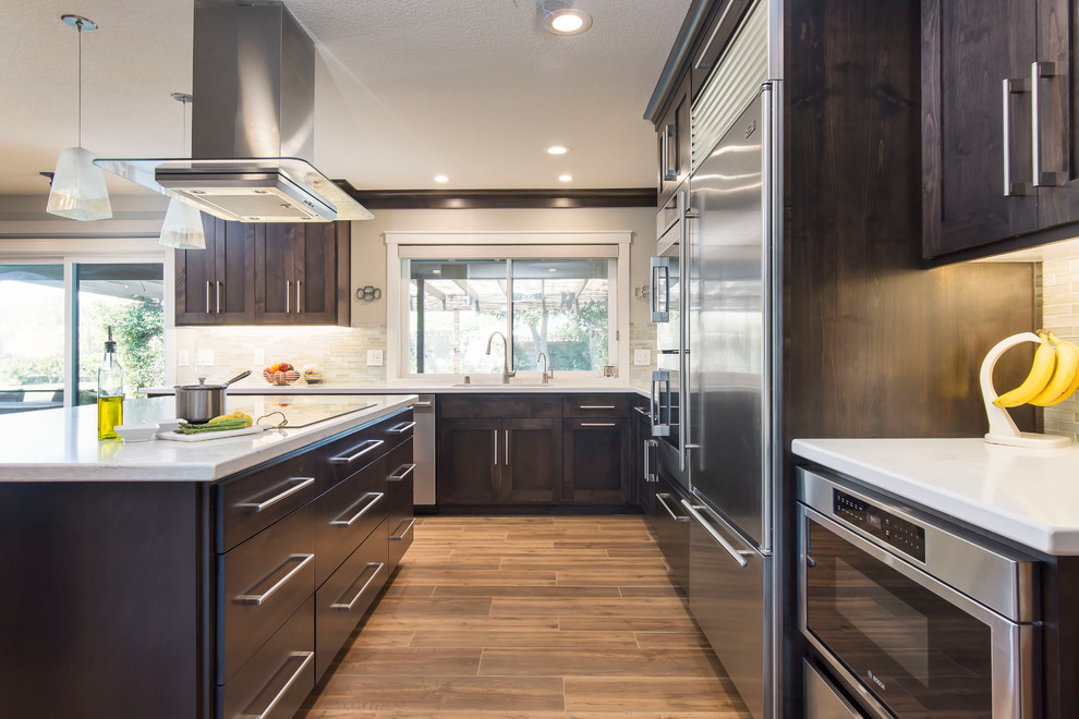 Open Plan Dream Kitchen Transitional Kitchen Los Angeles by