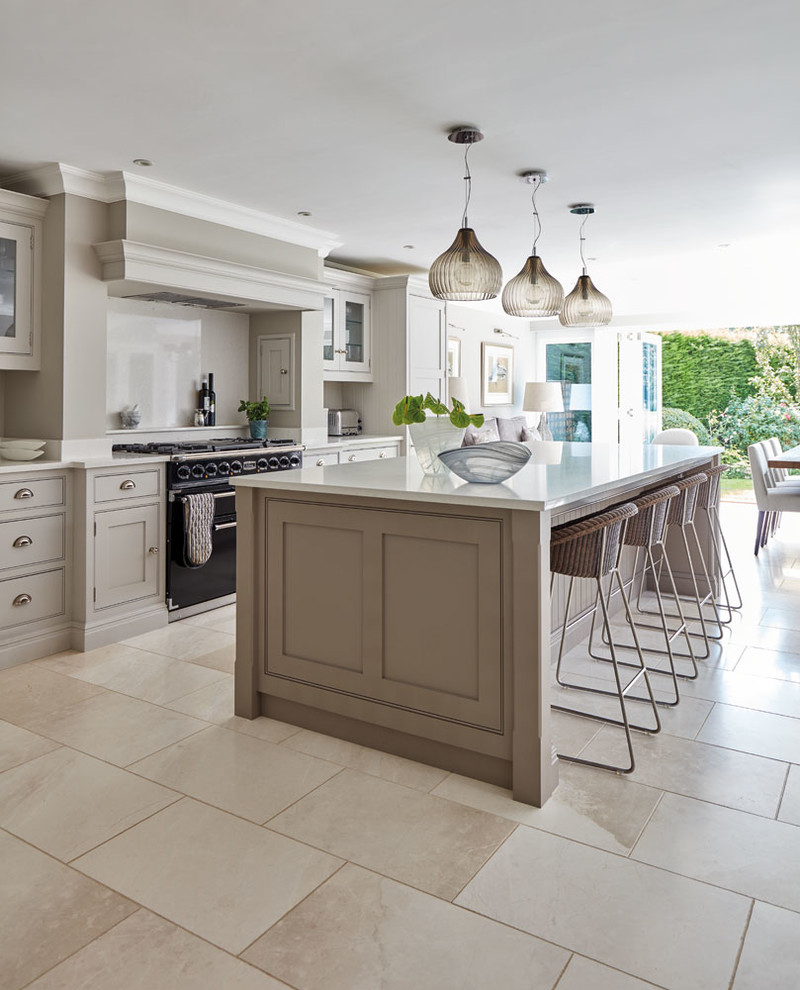 Open Plan Grey Kitchen - Contemporary - Kitchen - Manchester - by Tom ...