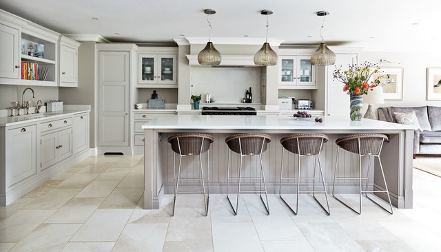 Open Plan Grey Kitchen - Contemporary - Kitchen - Kent - by Tom Howley |  Houzz IE