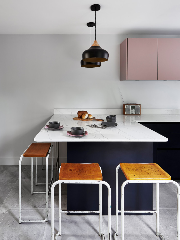 Inspiration for a scandinavian kitchen remodel in London
