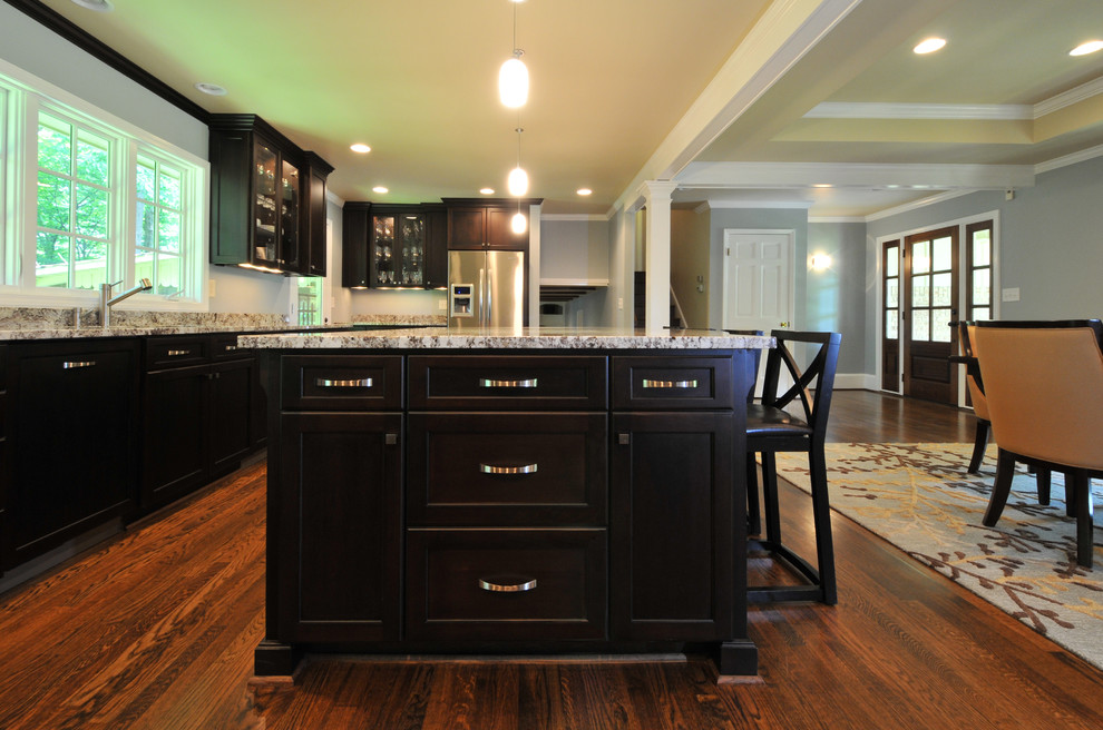 open plan kitchen Contemporary Kitchen Atlanta by Cynthia Karegeannes, Registered