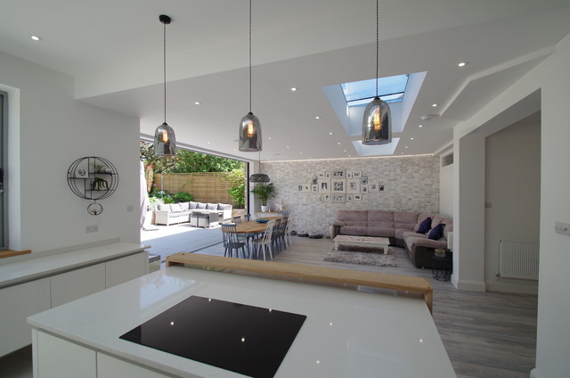 Open Plan Kitchen Diner opening onto the garden - Contemporary ...