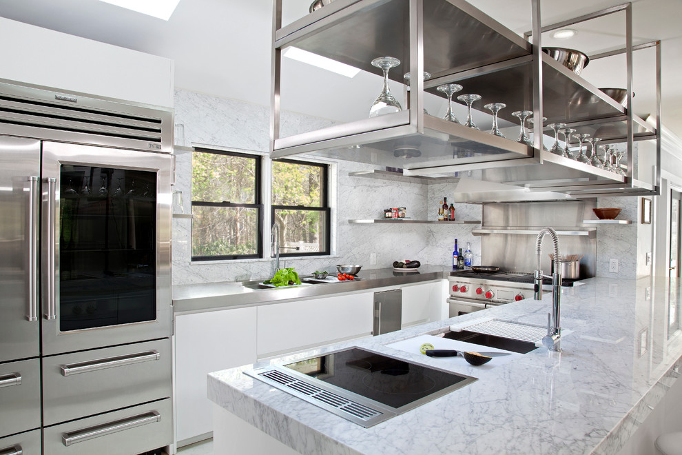 Mittelgroße Moderne Küche in New York