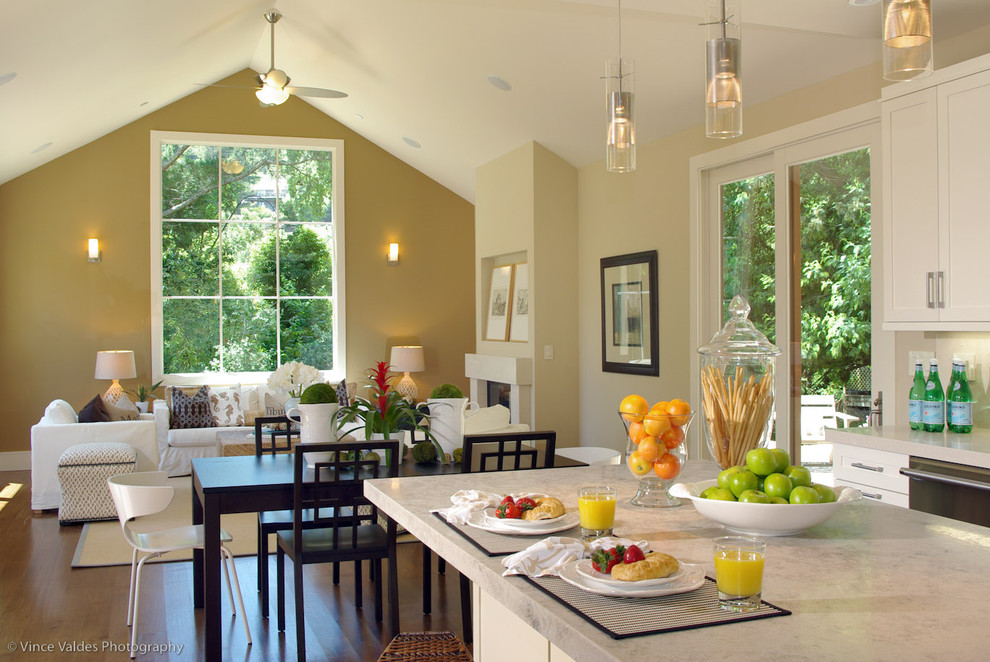 Open concept kitchen - coastal open concept kitchen idea in San Francisco