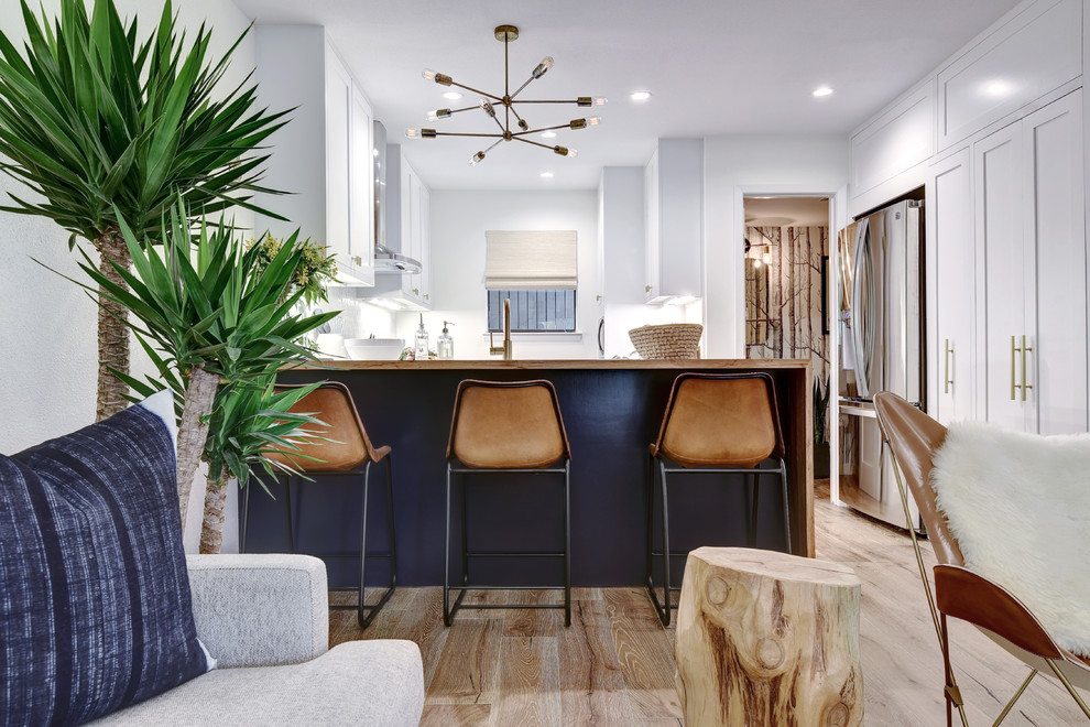 Organic Modern Condo Transitional Kitchen Austin by Skelly