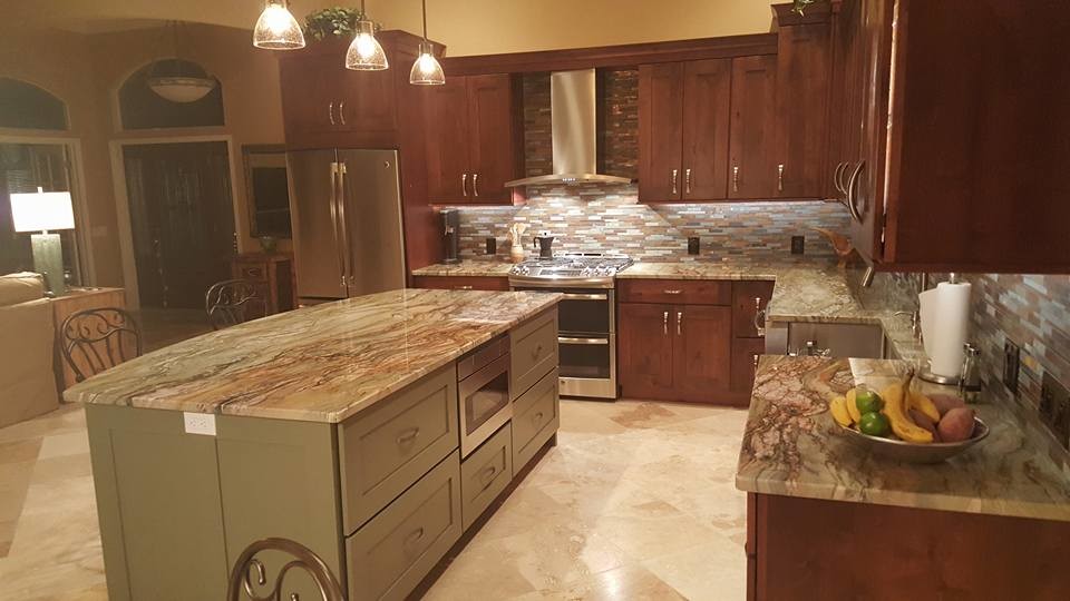 Our Projects Transitional Kitchen Tampa by Tile & Stone of