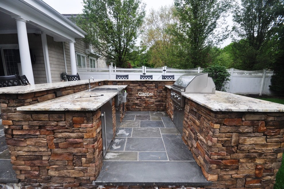 Outdoor Cooking Island Masonry Contractor Dix Hills Suffolk County Long