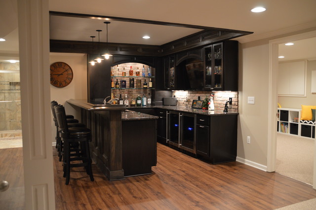 Overview Of The Basement Bar Area Contemporary Kitchen Detroit   Overview Of The Basement Bar Area Finished Basements Plus Img~5311549606840e3e 4 9542 1 68d2ba9 