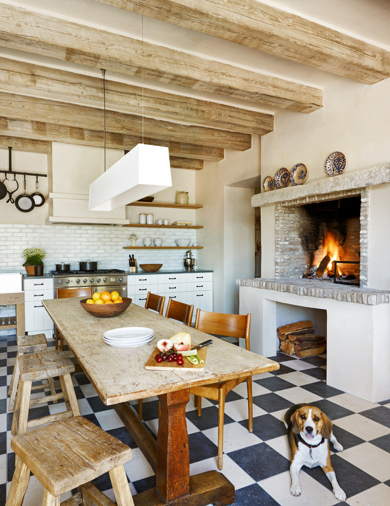 Kitchen - rustic kitchen idea in Phoenix with stainless steel appliances