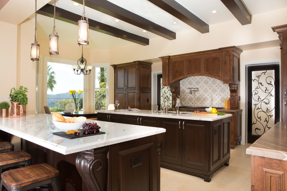 Pacific Palisades Kitchen and Master Bath Mediterranean Kitchen