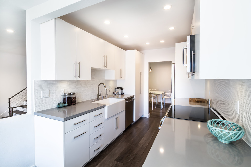 Pacific Palisades Townhouse Complete Remodel Modern Kitchen Los