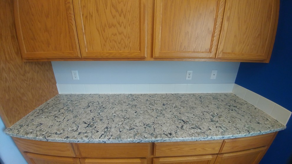 "Pacific Salt" Quartz Countertops Kitchen Seattle by Tops Solid Surface Houzz