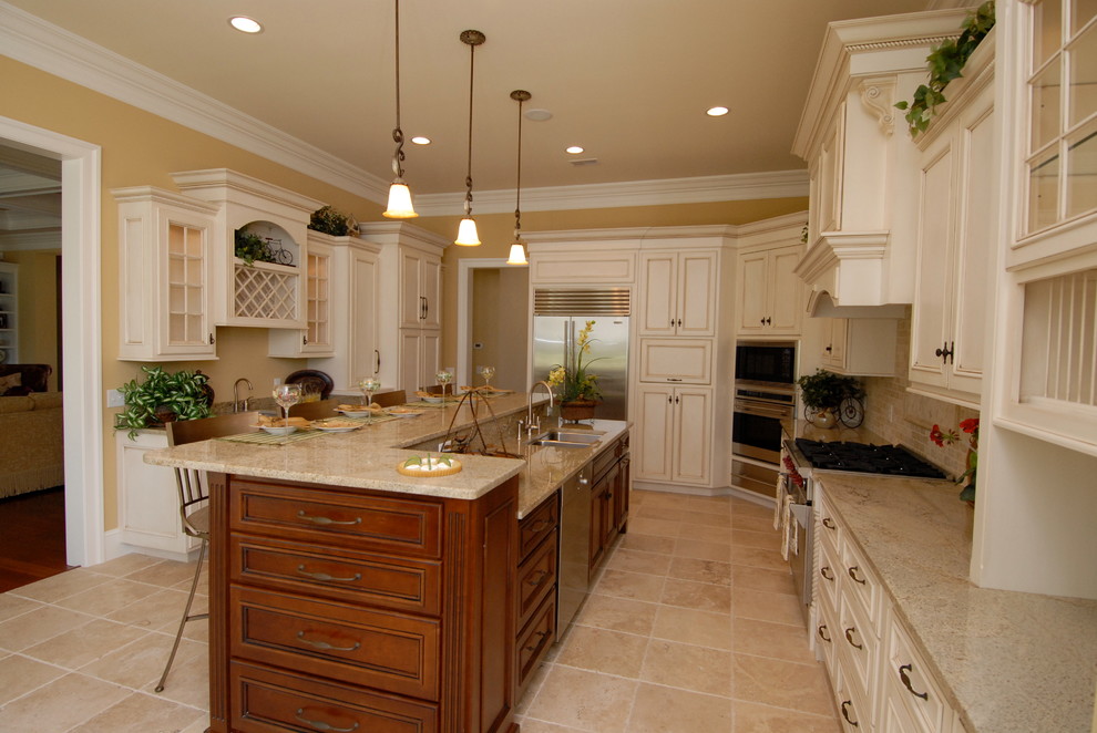 Paint with Glaze Traditional Kitchen Atlanta by Dewan Houzz