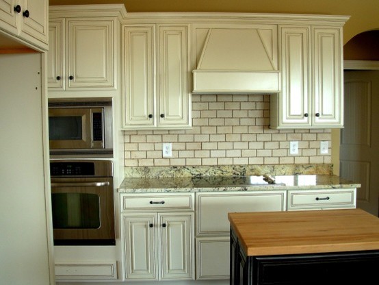 Painted Distressed Kitchen Cabinets Traditional Kitchen Other By Luxe Homes And Design